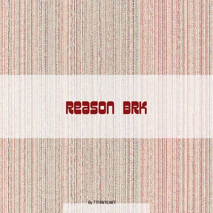 Reason BRK example